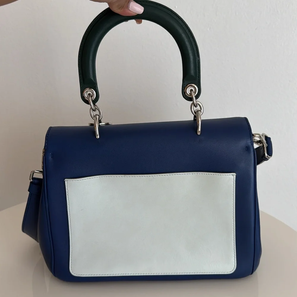 ❌SOLD❌Christian Dior Multicolor Leather Flap Top Handle Bag with Crossbody Strap - Picture 4 of 16